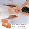 14 Pcs Himalayan Salt Massage Stone Pink Crystal Hand-Carved Stone for Massage Therapy and Deodorant Flat Oval Hot Cold Stones for Spa Relaxing Healing, 9 x 6.5 cm view 4