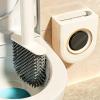 Toilet Scrubber Brush | Toilet Bowl Cleaners Brush - Household Tool with Build in Aromatherapy Long Handle Wand Non Scratch Heavy Duty Rust Proof for Hard Water Stain Removal view 3