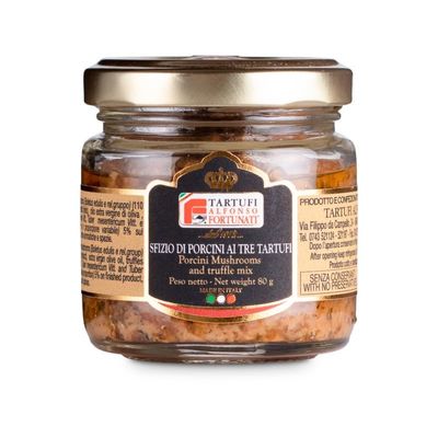 Sfizio Porcini with Three Truffles 80 g Jar