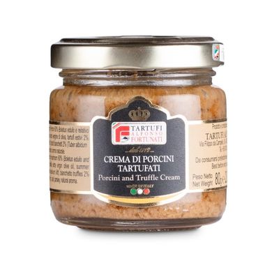 Porcini Truffled Cream with Summer Truffle and White Truffle 80 g Jar
