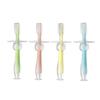 Healvian 4pcs Toothbrush Silicone Teether Training Brush Standing Suction Toothbrush for Boy Girl Boy Girl Use Bristles view 1