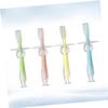 Healvian 4pcs Toothbrush Silicone Teether Training Brush Standing Suction Toothbrush for Boy Girl Boy Girl Use Bristles view 4