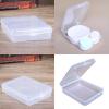 10pcs Powder Puff Boxes Transparent Makeup Sponge Holder Compact Design Storage Box For Easy Storage And Organization view 2