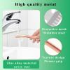 Eyebrow Razor with 10 Stainless Steel Blades and Portable Case. Women's Face Razor Made of Anti-Rust Alloys, Elegant and Durable, Sharpened Razor in Rose Gold view 3