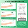 Eyebrow Razor with 10 Stainless Steel Blades and Portable Case. Women's Face Razor Made of Anti-Rust Alloys, Elegant and Durable, Sharpened Razor in Rose Gold view 4