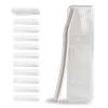 Eyebrow Razor with 10 Stainless Steel Blades and Portable Case. Women's Face Razor Made of Anti-Rust Alloys, Elegant and Durable, Sharpened Razor in Silver view 1