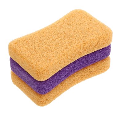 WRITWAA Pedicure Pumice Rubbing Stones Exfoliating Tools for Dead Skin Removal and Foot Care 3pcs Random Color with Strong Lanyard Pu Material