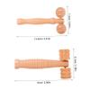 POPETPOP 2pcs Manual Wooden Massager Tool for Facial Body and Foot Massage Portable Wooden Roller for Home and Travel Use view 2