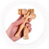 POPETPOP 2pcs Manual Wooden Massager Tool for Facial Body and Foot Massage Portable Wooden Roller for Home and Travel Use view 4