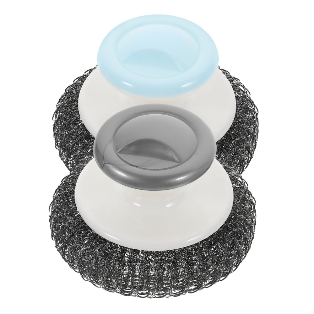SAFIGLE Dish Scrub Brush Steel Wire Scrubber with Handle for Kitchen Utensils and Stoves Lightweight Versatile Design for Tough Cleaning Tasks