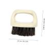 VERDANVERSE Laundry Shoe Brush with Hanging Design and Lint-free Cleaning, Black Plastic Clothes Washing Brush for Shoe and Slipper Care, Compact Household Cleaning Tool view 4