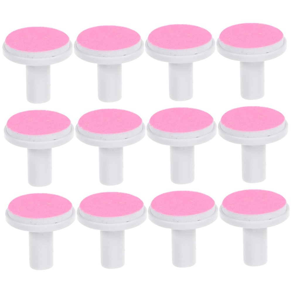 IWOWHERO 12Pcs Electric Nail File Pads for Adult Electric Nail Trimmer, Replacement Grinding Heads for Fingernails Toes, Sandpaper Pads Accessory