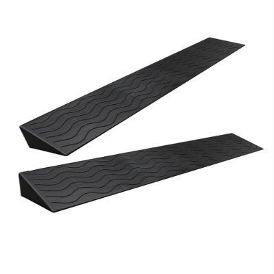 Threshold Ramp, Adjustable Indoor, for Transition Threshold, Step, Doorways, Supermarket Entry(Yellow,39.4x4.7x2in)