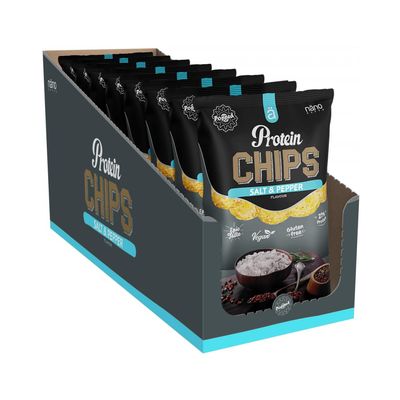 NanoSupps Protein Chips (8x40g) Salt & Pepper - Functional Food - Protein Snacks