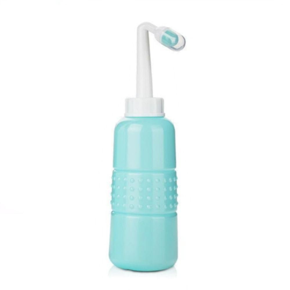 Mom Upside Down Peri Bottle for Postpartum Care, Portable Bidet Perineal Cleansing Tool, Mom Peri Bottle for Postpartum Essentials (Blue, 350ml)