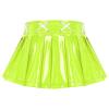 GRRKDFQ Sexy Nightwear For Women Pleated Ruffled Skirt,Fluorescent Green,S view 2