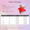 GRRKDFQ Sexy Nightwear For Women Pleated Ruffled Skirt,Fluorescent Green,S view 4