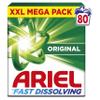 Ariel Fast Dissolving Washing Powder Laundry Detergent 4.4kg, 80 Washes, Original, Fast Dissolving Even In Cold, With Anti-Residue Technology view 1
