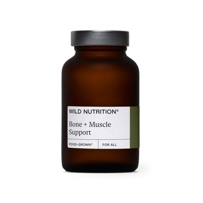WILD NUTRITION Food-Grown Bone + Muscle Support | Support Bone Health | Key Minerals Calcium, Zinc, Magnesium and Vitamins C, D and K