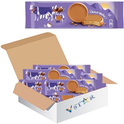 Choco Wafer 150g Crunchy Wafers Coated in Smooth Milk Chocolate - Mk (12 x Bars)