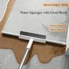 2 in 1 Floor Cleaner Mop Magic Broom for Scraping and Sweeping 180 Rotate Bathroom Floor Brush Scraper with Long Handle,Glass,Tile,Windows, Kitchen to Remove Water,Dust Cleaning Tool view 2