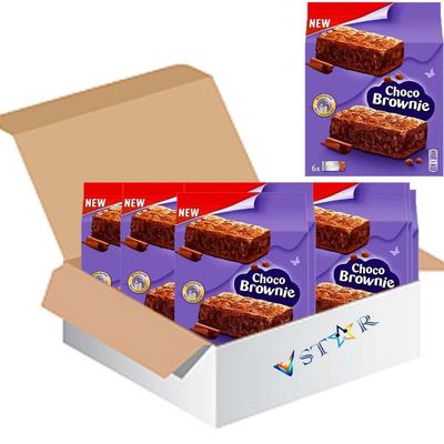 Chocolate Brownie Bar 150g Soft Cocoa Sponge Cake with Milk Chocolate Coating Individually Wrapped Sweet Snack - mk (9)