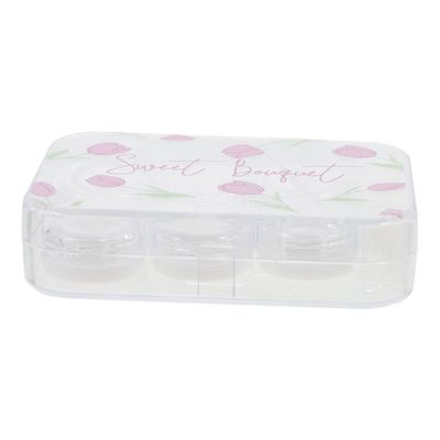 CALLARON Purple Contact Lens Case Pp Cute Portable Storage Holder