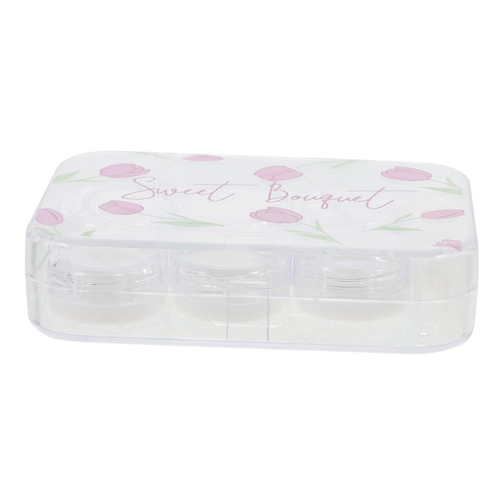 CALLARON Purple Contact Lens Case Pp Cute Portable Storage Holder