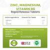 Red Label Health Zinc Magnesium and Vitamin B6 Tablets Pack of 120 Tablets (4 Months Supply), High Strength Supplements for Men & Women, Sleep Aid, Muscle Recovery, Better Sleep, UK view 3