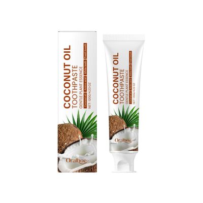KLYso Coconut Oil Whitening Toothpaste Fresh Breath, Gum Care & Enamel Protection For Family Oral Care(1PCS)