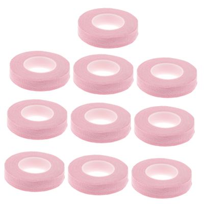 Pink Cotton Self-adhesive Finger Tape 10 Rolls for Guzheng