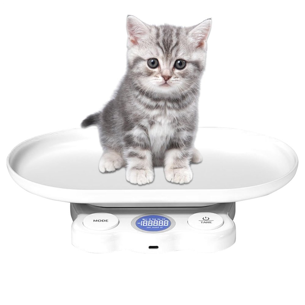 Hemousy Pet Scale | High Sensor Animal Weighing Tool | Non-Slip Portable Digital Scale for Puppy Hamster Farming Home Weighing