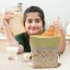 Reusable Bread Bag - 11.8 x 15.3 Inch Freezer Loaf Bag | Keep Freshness for Days, Loaf Container for Food Preservation Bakery Sandwich view 3