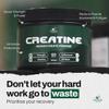 KMC Creatine Monohydrate Powder, 100% Pure UK Made, 300g, 60 Servings, 5g serving, Unflavoured, Easy Mix, Vegan Gluten Free -Supplement for performance, strength workouts & cognition by Kendal Mint Co view 2
