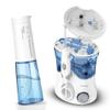 AQPRODUO Aquapik PRO Professional Desktop Dental Irrigator + Aquapik UltraCare One Portable Irrigator | Complete Oral Cleaning at Home and Travel | Removes Plaque + Cares for Your Implants and Or view 1