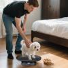 JIEBWCHA Pet Scales for Cats - High Sensor Animal Weighing Tool - Portable Home Digital Scale for Bathroom Puppy Hamster and Kitchen Cooking view 3