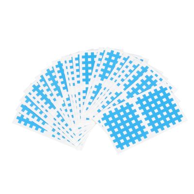 Baluue Sports Muscle Tape Fitness Support Tape Adhesive Cloth Cross-Shaped Patch Sky Blue 20 Pieces for Athletic Training Gym Use