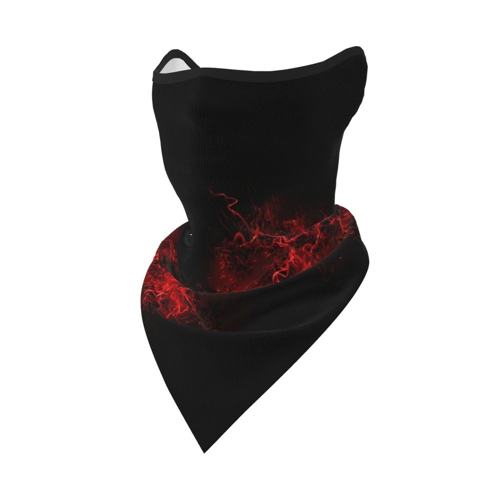 DEXNEL Explosion Burst Red Black Face Mask Summer Cover Protection Balaclava Men Women for Beach Activities