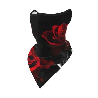 DEXNEL Red Rose 3 Face Mask Summer Cover Protection Balaclava Men Women for Beach Activities