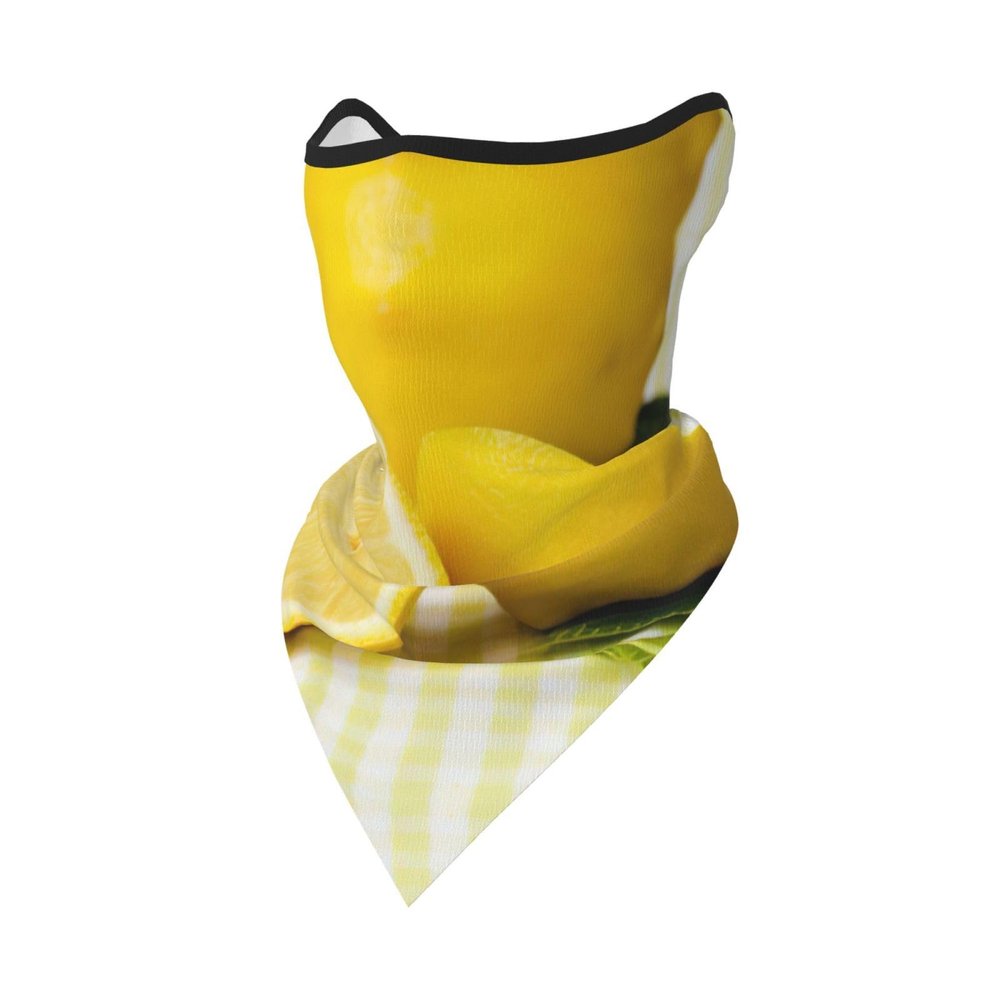 DEXNEL Yellow Lemon Face Mask Summer Cover Protection Balaclava Men Women for Beach Activities