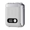 Agmoctz Portable Electric Shaver Travel Trimmer with Digital Display Electric Beard Shaver Shaving Tool Travel Shaver Silver view 1
