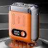 Agmoctz Portable Electric Shaver Travel Trimmer with Digital Display Electric Beard Shaver Shaving Tool Travel Shaver Silver view 3