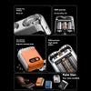 Agmoctz Portable Electric Shaver Travel Trimmer with Digital Display Electric Beard Shaver Shaving Tool Travel Shaver Silver view 4