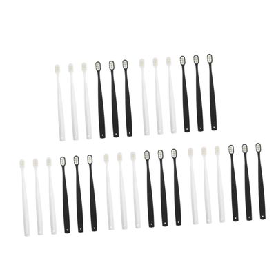VALICLUD 30pcs Soft Toothbrush for Adults Ergonomic Travel Toothbrush Lightweight and Compact Design for Easy Use the Go Gentle Cleaning Brush