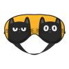 Black Cat with Big Eyes Sleep Mask, Soft Comfort Eye Shade, Adjustable, Breathable, Skin Friendly, Blocks Light, Perfect for Travel, Home, Airplanes, Trains or Anywhere view 1