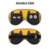 Black Cat with Big Eyes Sleep Mask, Soft Comfort Eye Shade, Adjustable, Breathable, Skin Friendly, Blocks Light, Perfect for Travel, Home, Airplanes, Trains or Anywhere view 2