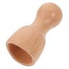 KOCKSHION Portable Wooden Facial Massage Tools and Face Cupping Tool for Daily Use, Improve Circulation with Khaki Wood Material, for Face and Scalp Massage the Go view 1