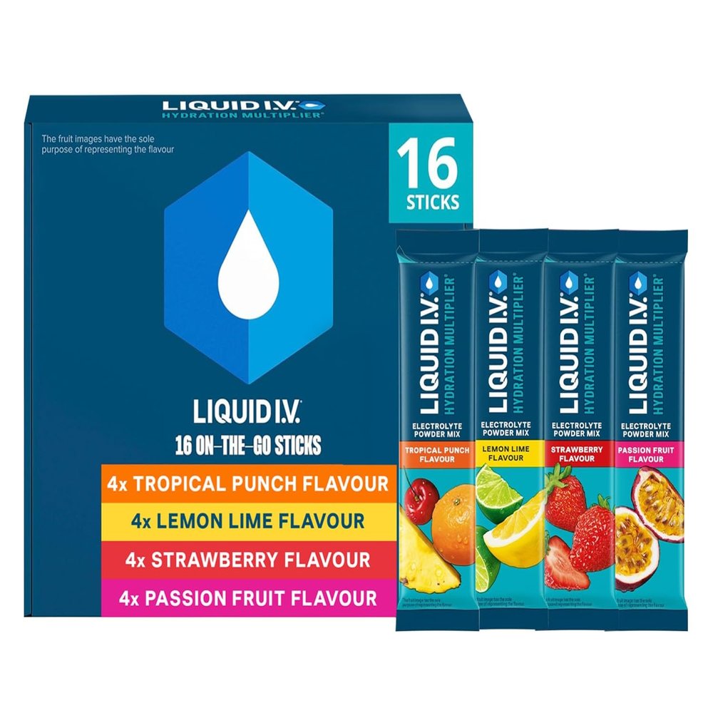 Liquid I.V. Hydration Multiplier Electrolyte Mix, Variety Pack, 16 Sticks