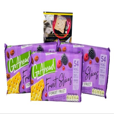 Go Ahead Forest Fruit Crispy Fruit Slices Snack Bars Multipack 4 x 43.6g x3 packs and Kitchen Fella 14 Day Healthy Eating Challenge