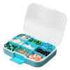 Blue 7.7 x 5.71 x 1.57 Inch ABS Pill Storage Box Daily Pill Organiser Tablet Box 7 Days Large Compartments Portable Travel Pill Box Large Capacity Medicine Box for Outdoor and Travel view 1